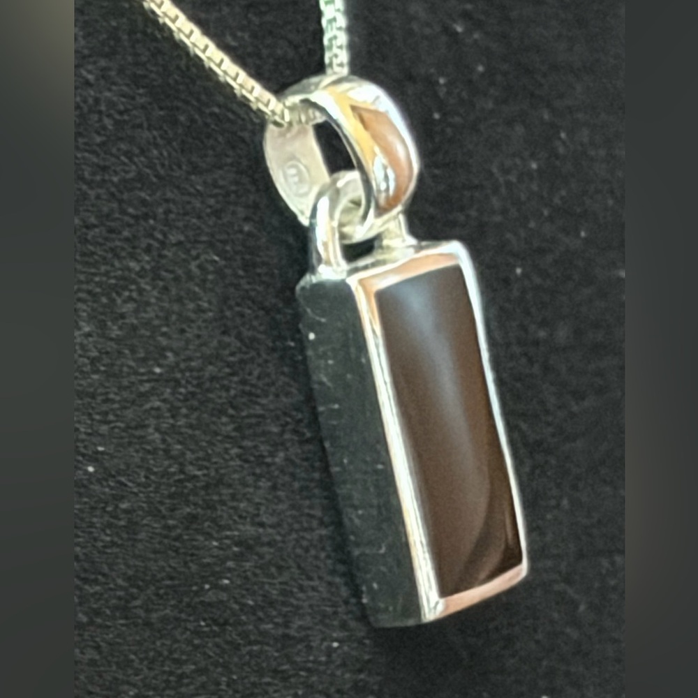 Onyx Su Thailand 925 earring necklace set $54 - Picture 10 of 12